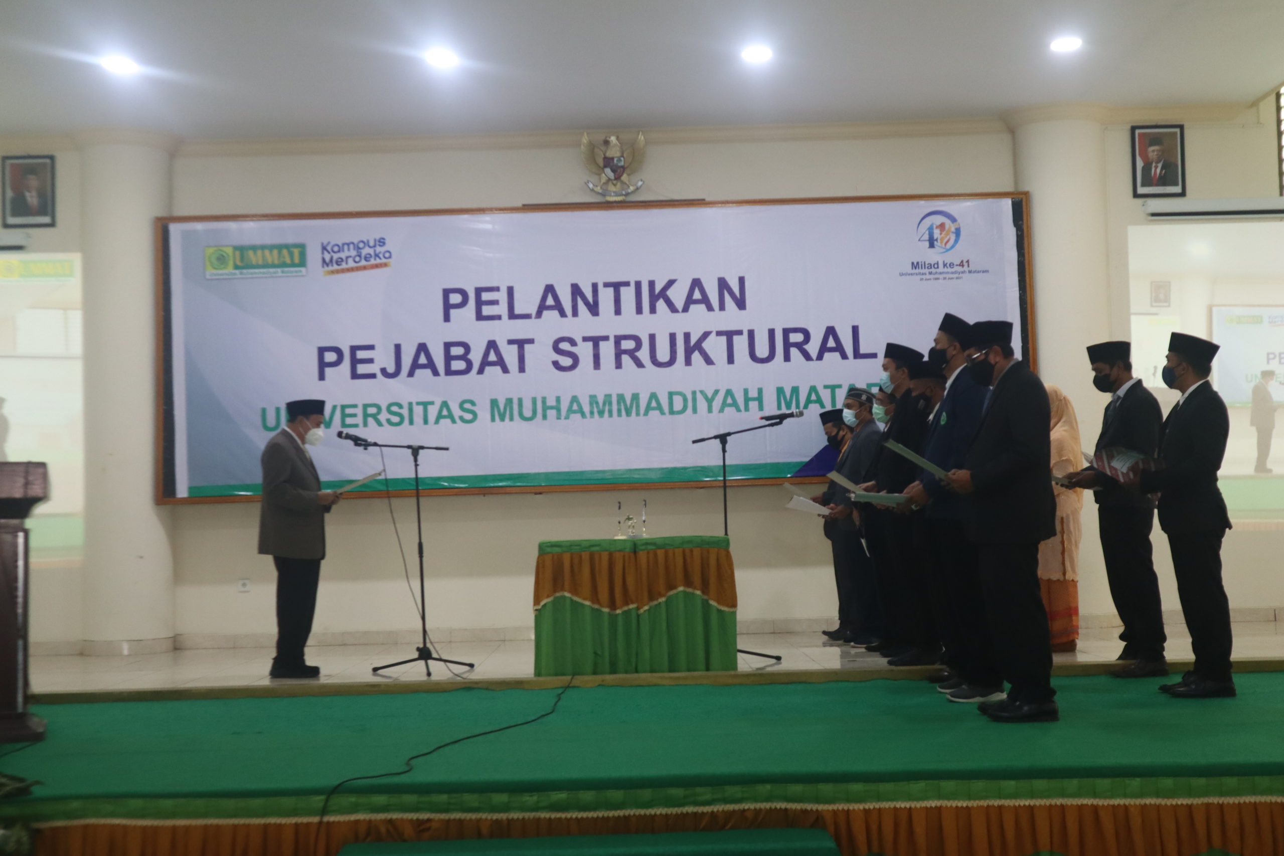 PELANTIKAN PEJABAT STRUKTURAL, REKTOR UMMAT INGATKAN PENTINGNYA BEKERJASAMA