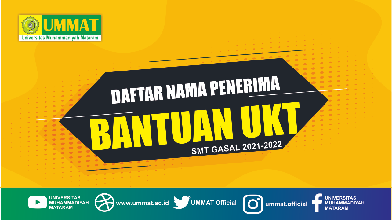 DAFTAR NAMA PENERIMA BANTUAN UKT SEMESTER GASAL 2021-2022