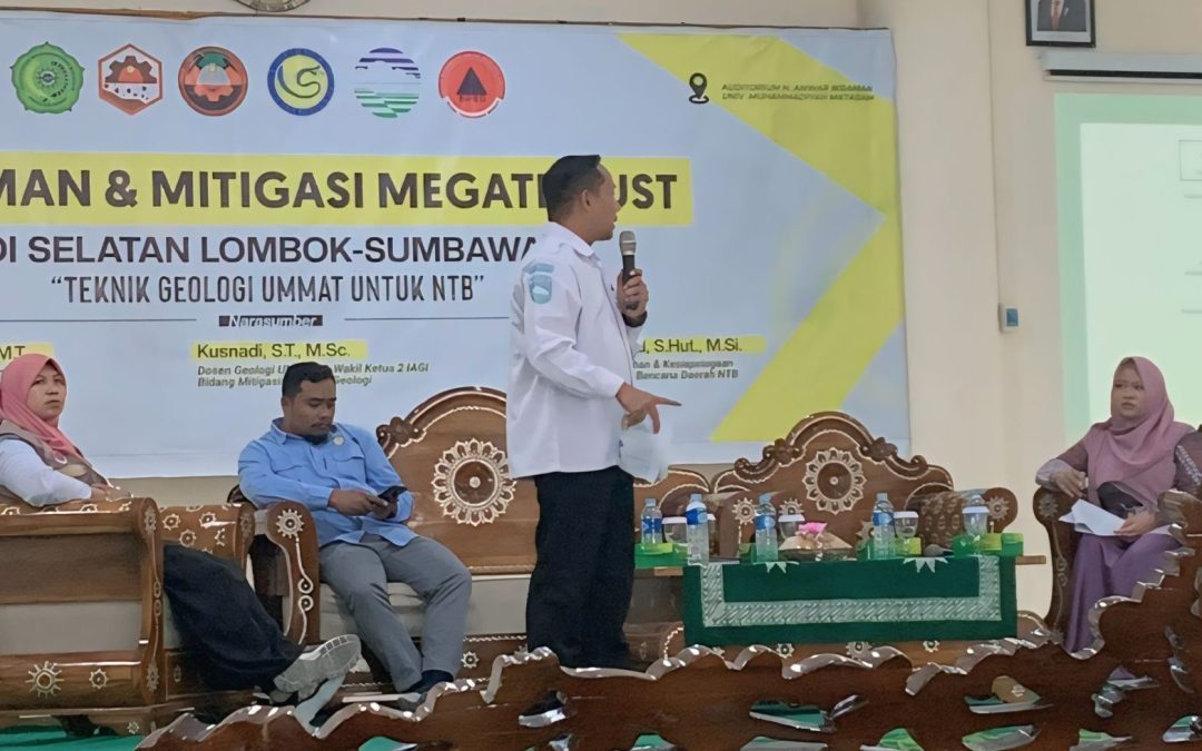 UMMAT CETAK SEJARAH, TEKNIK GEOLOGI PERTAMA DI NTB GELAR SEMINAR MEGATHRUST LOMBOK-SUMBAWA