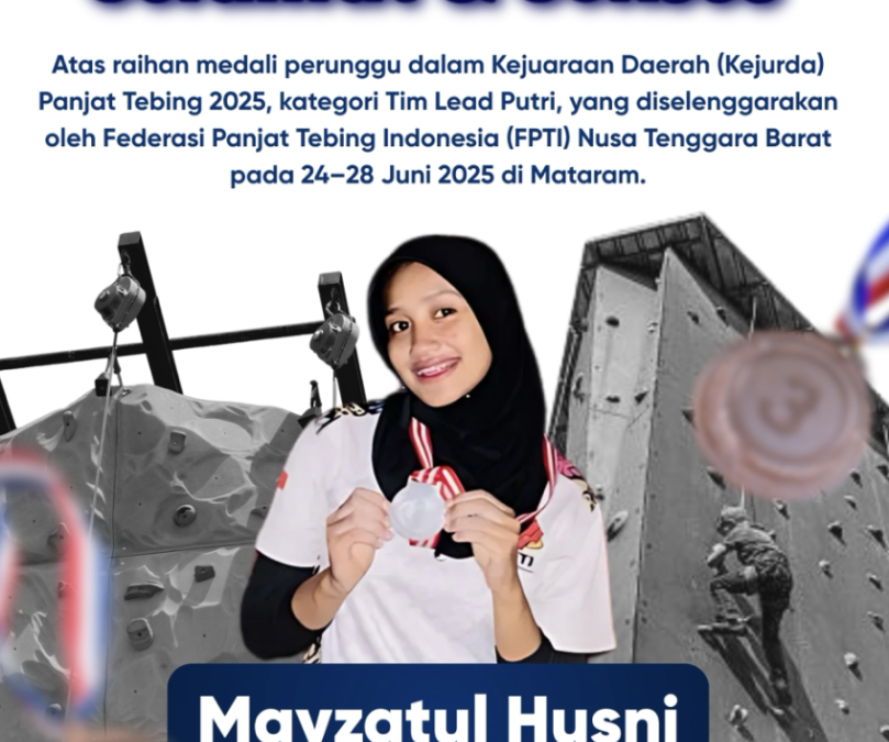 Mahasiswi UMMAT Raih Medali Perunggu di Kejurda Panjat Tebing 2025