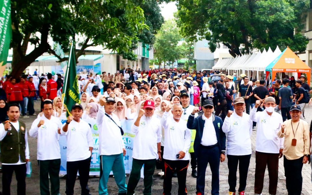 Warnai Gebyar Milad Ke-45, UMMAT Gelar Jalan Sehat dan Bazar dengan Suasana Meriah