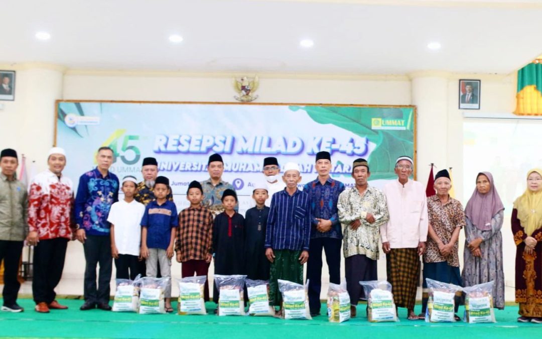 UMMAT Salurkan Bantuan Sembako sebagai Wujud Syukur Milad ke-45