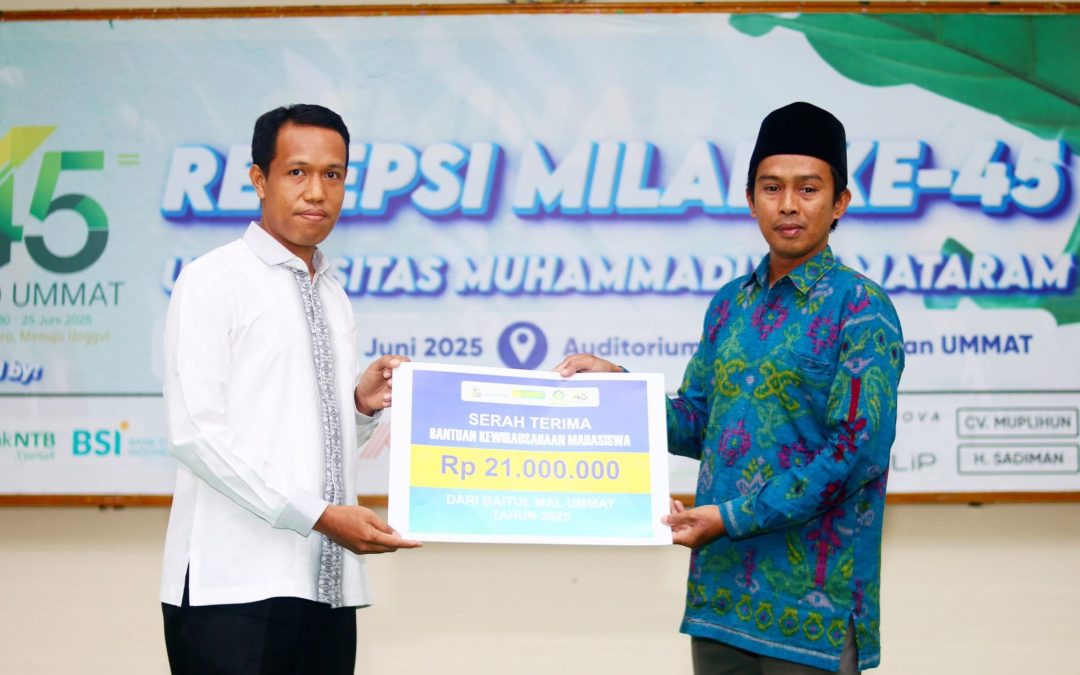 UMMAT Dorong Jiwa Kewirausahaan Mahasiswa Melalui Bantuan Senilai Rp21 Juta di Momen Milad ke-45