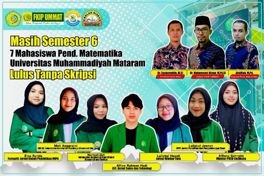 Baru Semester 6, Tujuh Mahasiswa Pendidikan Matematika UMMAT Lulus Tanpa Skripsi
