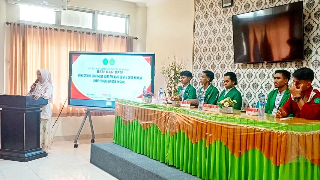 BEM dan DPM FH UMMAT Periode 2025–2026 Resmi Dilantik, Teguhkan Semangat Baru Mahasiswa Hukum
